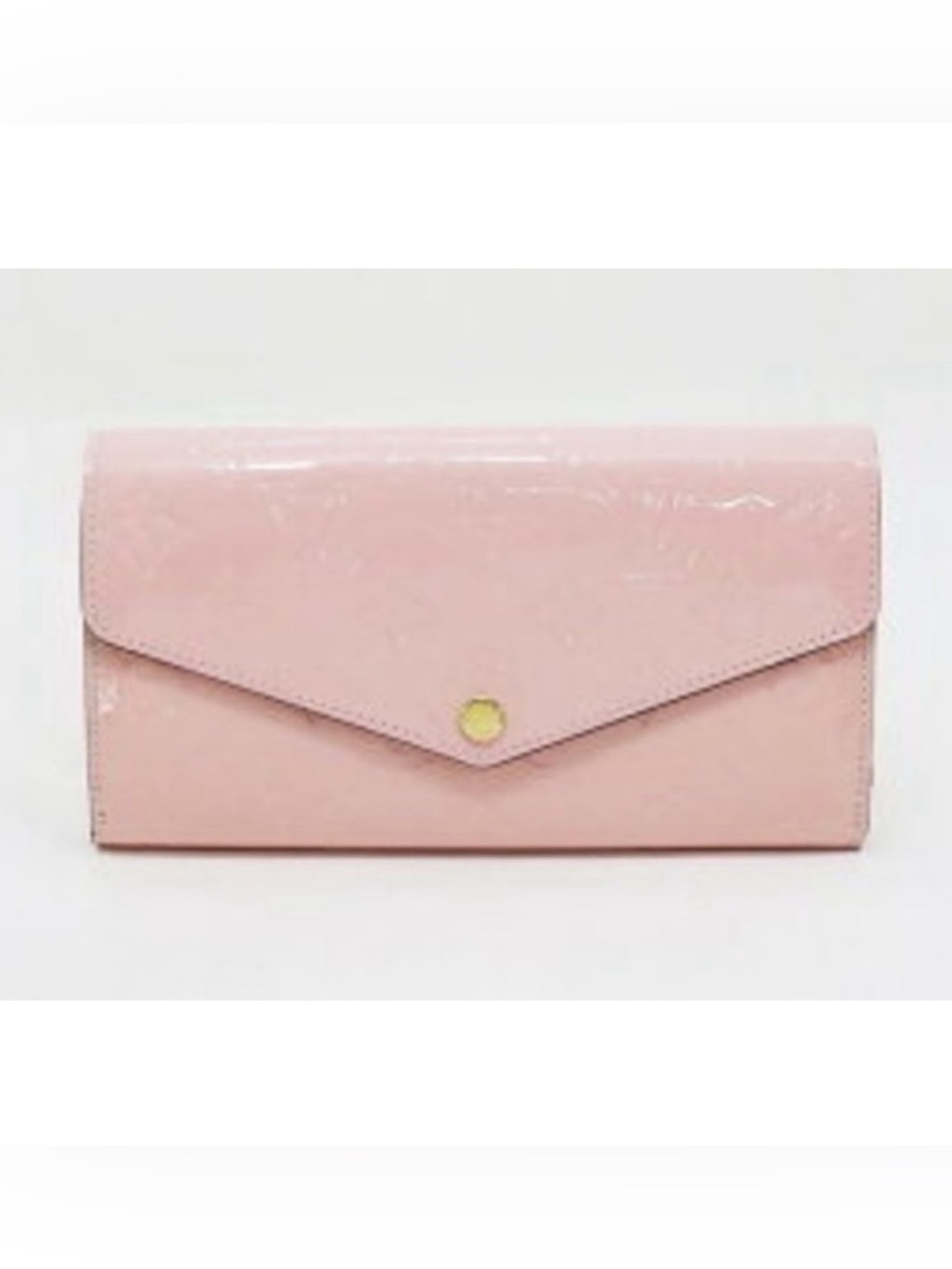 LOUIS VUITTON Portefeuille Sarah Zip Wallet Monogram Vernis Rose Pink Ballerine